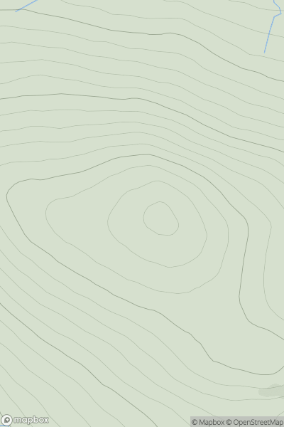 Thumbnail image for Ceannabhaid showing contour plot for surrounding peak