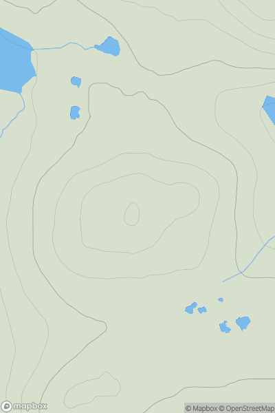 Thumbnail image for Cnoc Allt an Ulbhaidh showing contour plot for surrounding peak