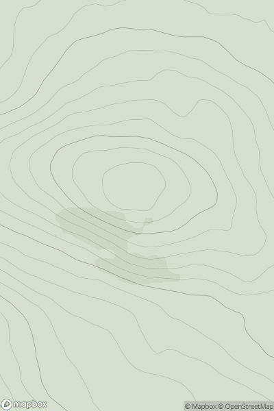 Thumbnail image for Fionn Bheinn Mhor showing contour plot for surrounding peak