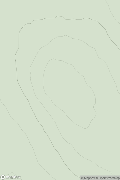 Thumbnail image for Cnoc Preas an Tairbh showing contour plot for surrounding peak