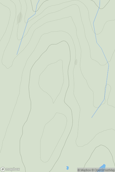 Thumbnail image for Meall Ceann Loch Strathy East Top showing contour plot for surrounding peak