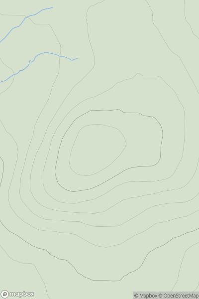 Thumbnail image for Creag Scalabsdale SE Top showing contour plot for surrounding peak