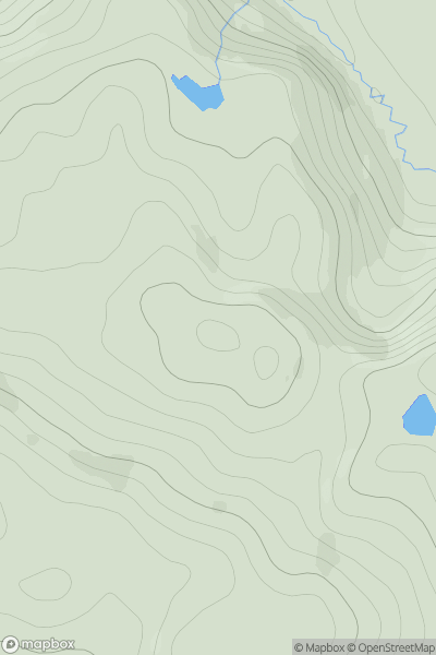 Thumbnail image for Creag na h-Iolaire NW Top showing contour plot for surrounding peak
