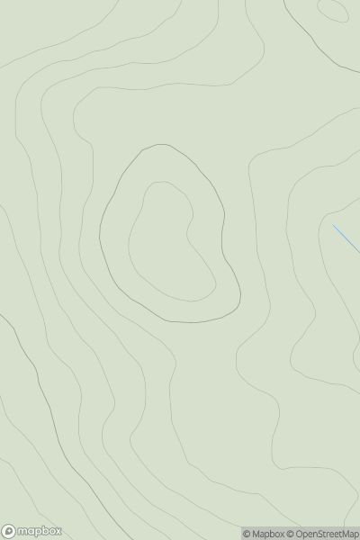 Thumbnail image for Sidhean Achadh nan Eun showing contour plot for surrounding peak