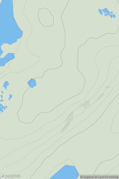 Thumbnail image for Meall Loch Crocach showing contour plot for surrounding peak