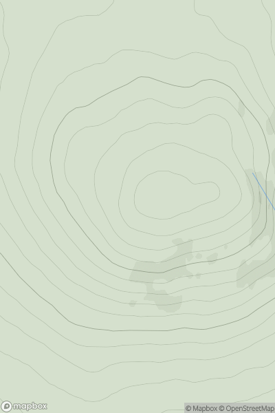 Thumbnail image for Cnoc na Coileach showing contour plot for surrounding peak