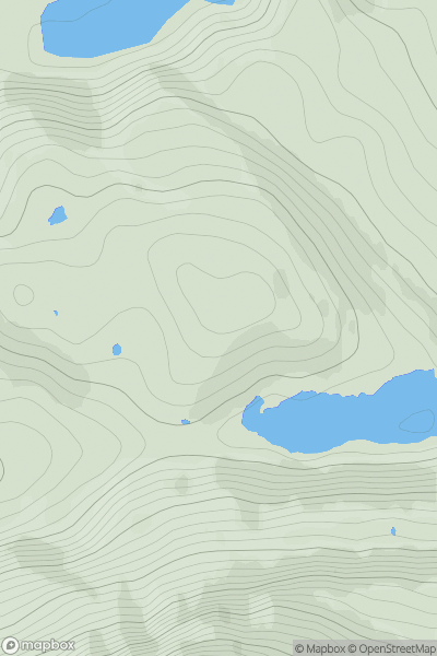 Thumbnail image for Stob Loch na Claise showing contour plot for surrounding peak