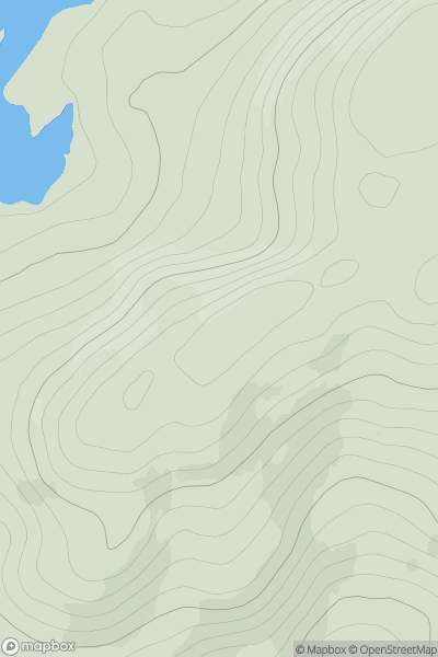 Thumbnail image for Carn nam Bad showing contour plot for surrounding peak