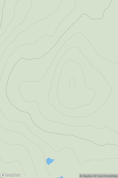 Thumbnail image for Cnoc an Daimh Beag showing contour plot for surrounding peak