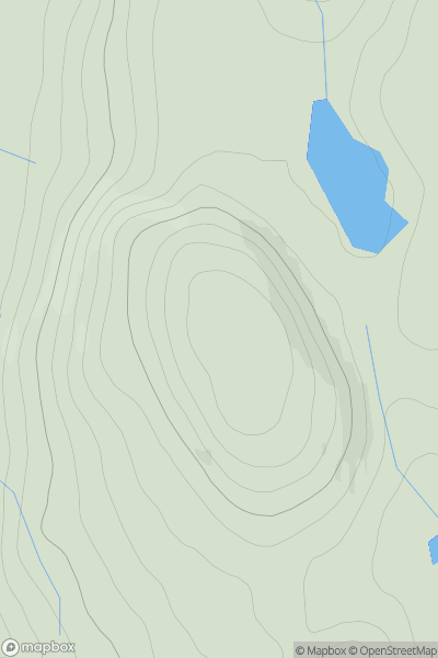 Thumbnail image for Beinn Rifa-gil showing contour plot for surrounding peak