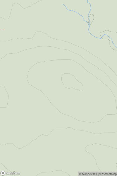 Thumbnail image for Cnoc na Doire showing contour plot for surrounding peak