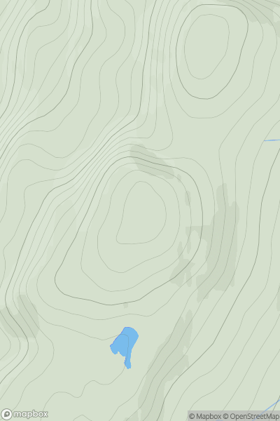 Thumbnail image for Meall Bad a' Mhuidhe showing contour plot for surrounding peak