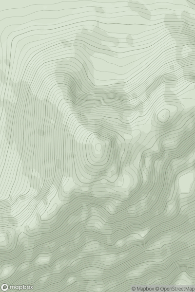 Thumbnail image for Liathach - Spidean a' Choire Leith showing contour plot for surrounding peak