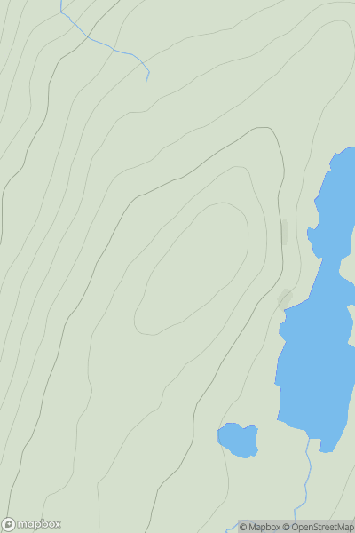 Thumbnail image for Druim na Glas-choille showing contour plot for surrounding peak