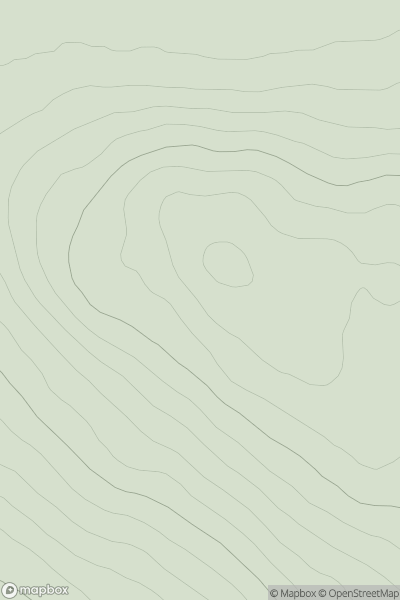 Thumbnail image for Cnoc Ach'na h-Uai' showing contour plot for surrounding peak