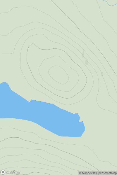 Thumbnail image for Creag an t-Socaich showing contour plot for surrounding peak