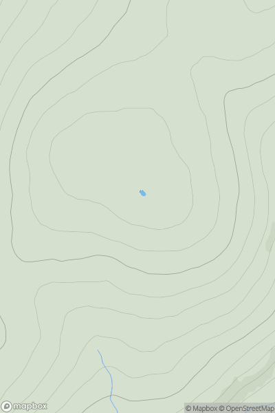 Thumbnail image for Cnoc a' Mheadhoin showing contour plot for surrounding peak