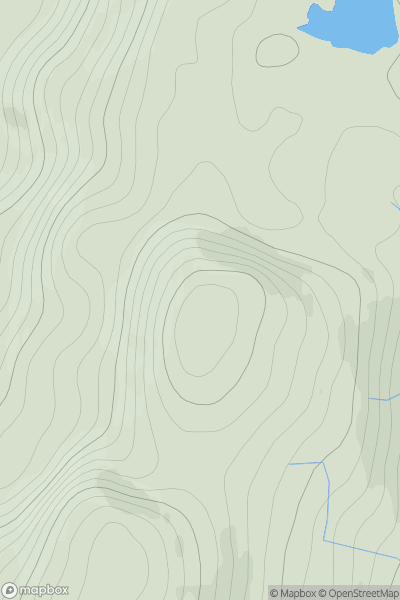 Thumbnail image for Meall Bad a' Mhartuin showing contour plot for surrounding peak