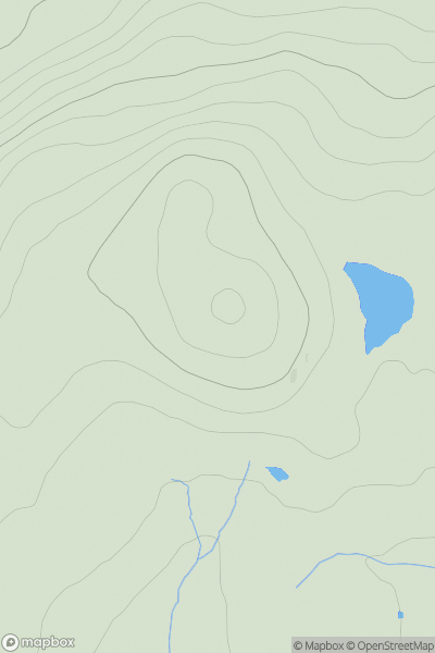 Thumbnail image for Cnoc Bad na Gallaig showing contour plot for surrounding peak