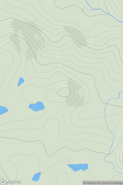 Thumbnail image for Sithean a' Chleirich showing contour plot for surrounding peak
