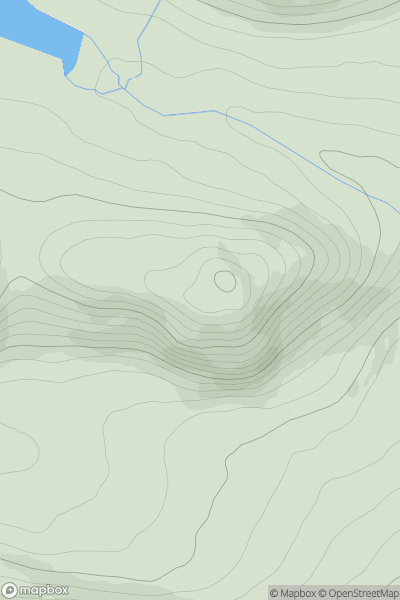 Thumbnail image for Silver Rock showing contour plot for surrounding peak