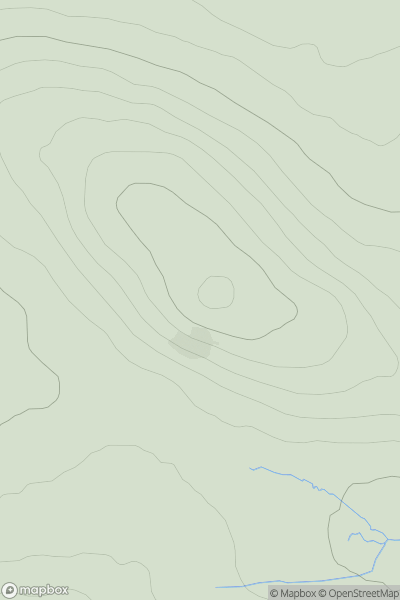 Thumbnail image for Cnoc Torr an Leamhain showing contour plot for surrounding peak