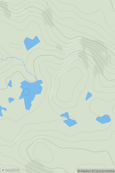 Thumbnail image for Cnoc Loch na Circe showing contour plot for surrounding peak