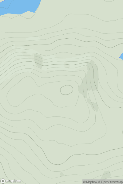 Thumbnail image for Beinn a' Chraisg showing contour plot for surrounding peak
