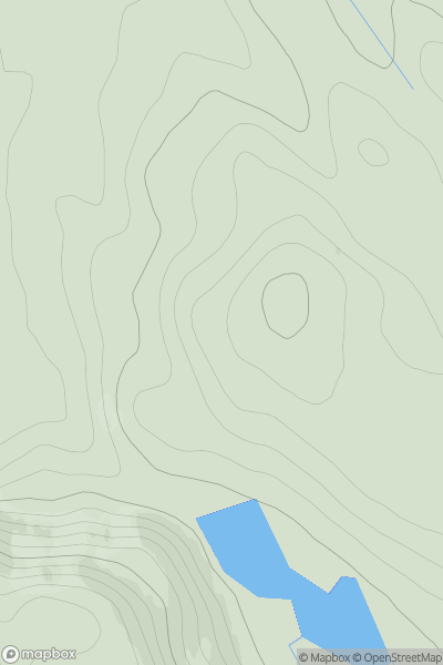 Thumbnail image for Druim Meleag showing contour plot for surrounding peak