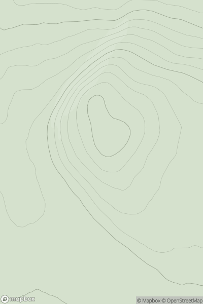 Thumbnail image for Wag Hill showing contour plot for surrounding peak