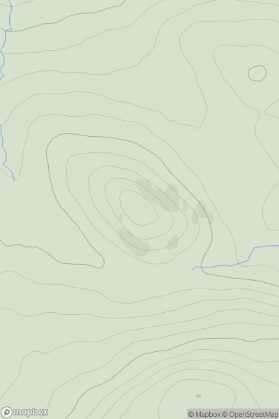 Thumbnail image for Maolanaidh Mor showing contour plot for surrounding peak