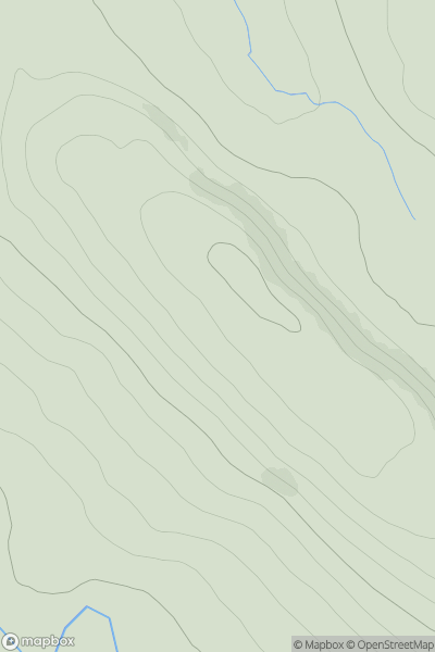 Thumbnail image for Cnoc Olasdail showing contour plot for surrounding peak