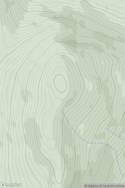 Thumbnail image for Beinn a' Mhanaich showing contour plot for surrounding peak