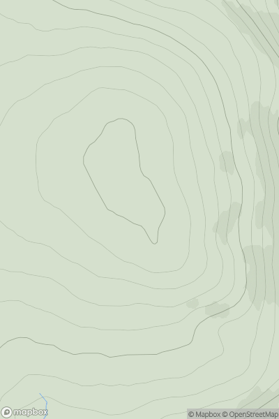 Thumbnail image for Creag Dal-Langal showing contour plot for surrounding peak