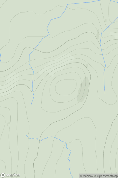 Thumbnail image for Cnoc a' Bhraghad showing contour plot for surrounding peak