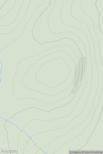 Thumbnail image for Pole Hill East Top showing contour plot for surrounding peak