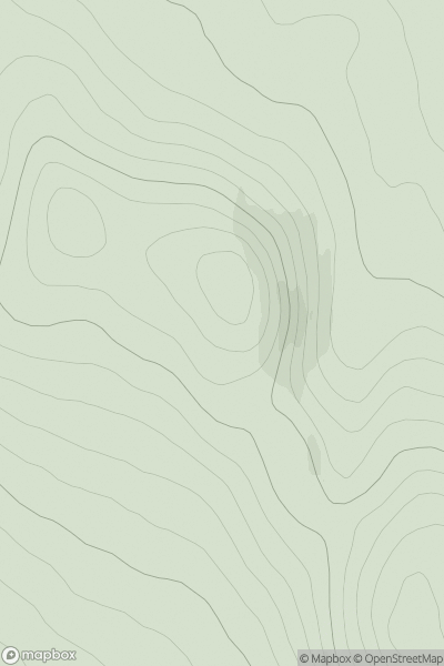 Thumbnail image for Beinn Freiceadain showing contour plot for surrounding peak