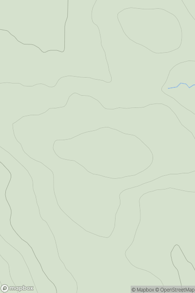 Thumbnail image for Sidhean Ruigh na Beinn showing contour plot for surrounding peak