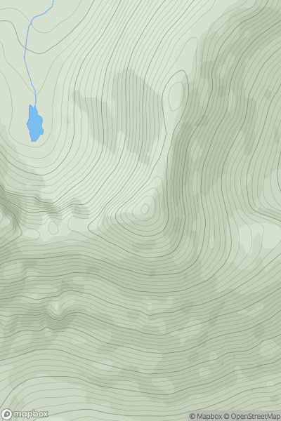 Thumbnail image for Sgurr nan Fhir Duibhe showing contour plot for surrounding peak