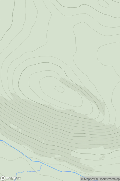 Thumbnail image for Cnoc a' Bhaid Daraich showing contour plot for surrounding peak