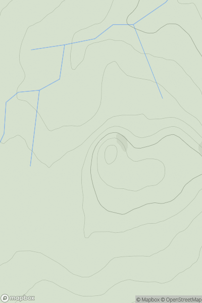 Thumbnail image for Cnoc Maol Malpelly showing contour plot for surrounding peak