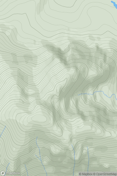 Thumbnail image for Meall Dearg (Northern Pinnacles) showing contour plot for surrounding peak