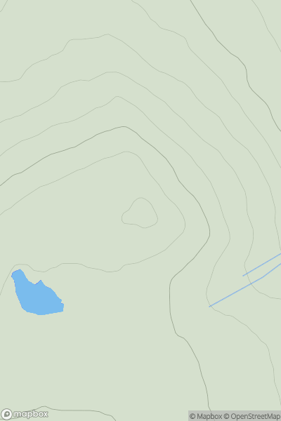 Thumbnail image for Coire na Beinne showing contour plot for surrounding peak