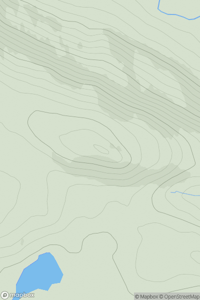Thumbnail image for Creag a' Bhlair showing contour plot for surrounding peak