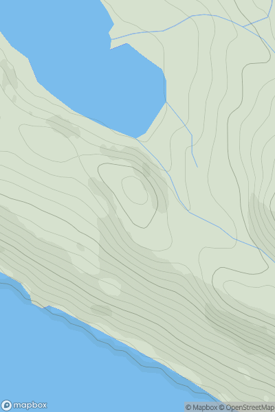Thumbnail image for Cnuic an Fhuarain Mhoir showing contour plot for surrounding peak