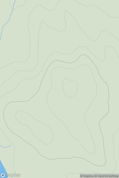 Thumbnail image for Cnoc a' Bhothain showing contour plot for surrounding peak