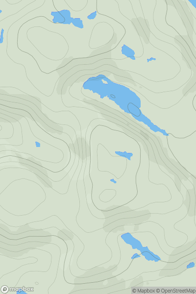 Thumbnail image for Cnoc Mhairc showing contour plot for surrounding peak