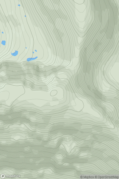 Thumbnail image for Coinneach Mhor (1974 position) showing contour plot for surrounding peak