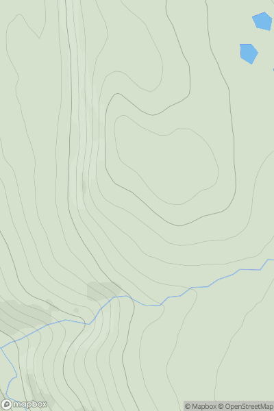 Thumbnail image for A' Creachan showing contour plot for surrounding peak