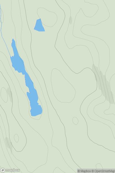 Thumbnail image for Creag Meadie East Top showing contour plot for surrounding peak